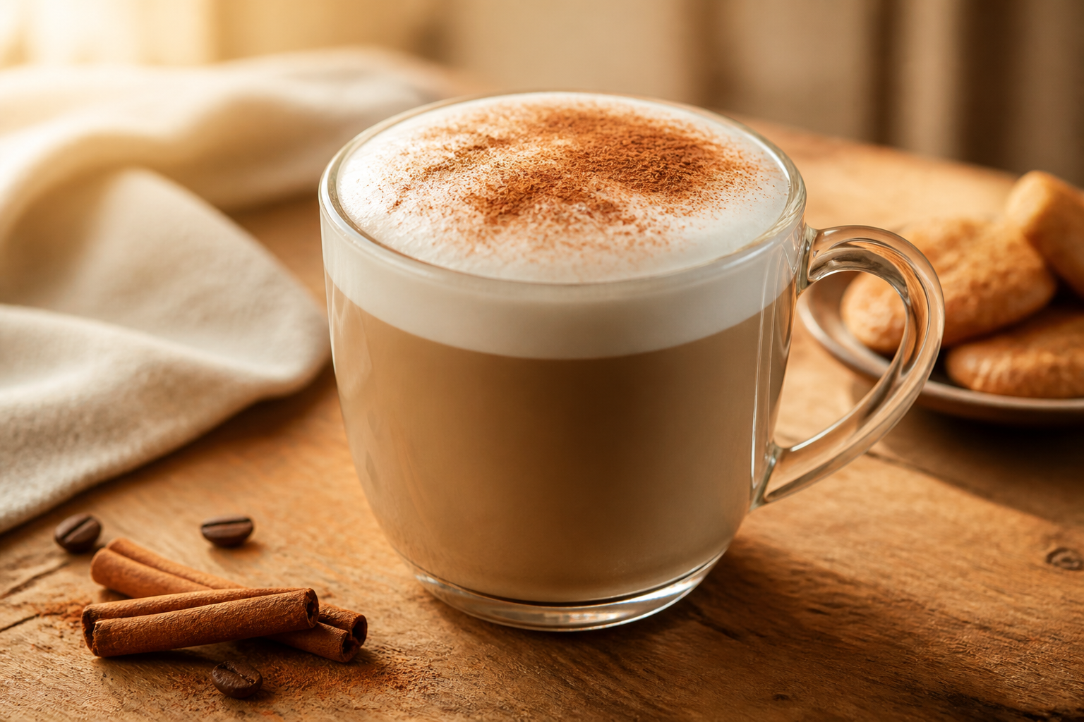 Cappuccino com canela